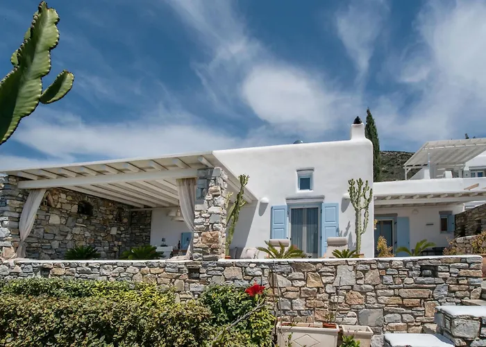 Anemoessa Cycladic House 別荘 Angairiá